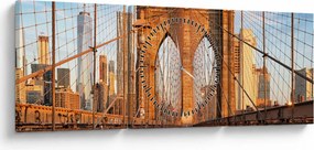 Kép - Brooklyn híd (órával) (90x30 cm)