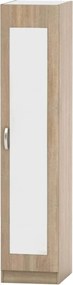 Szekrény tükörrel, tölgy sonoma, BETTY 2 BE02-005-00