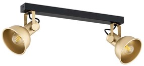 Argon 7144 - Spotlámpa LENORA 2xE14/7W/230V arany/fekete