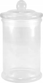 Üveg Tároló átlátszó, magassága 11cm