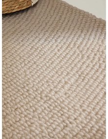 Világos natúr színű kézi szövésű gyapjú szőnyeg 120x180 cm Eleni Natural White – Hanse Home