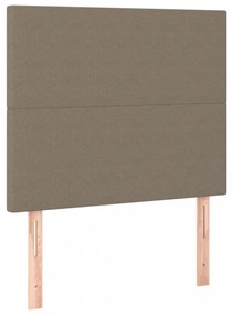 tópszínű szövet ágykeret matrac nélkül 120x200 cm