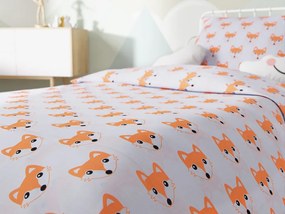Pamut ágynemű Rókamintás fehér