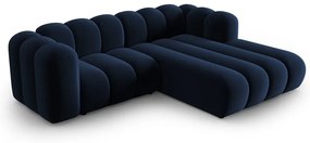 Sötétkék sarokkanapé (jobb oldali) Lupine – Micadoni Home