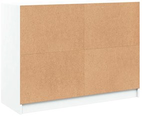 fehér szerelt fa tálalószekrény 102 x 37 x 75,5 cm
