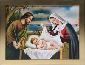 Vászonkép 35x45 Szent Család Arany Keret