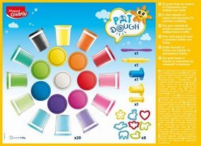 Gyurma és formázó készlet, 32 darabos, MAPED CREATIV Pat Dough (IMAC907217)