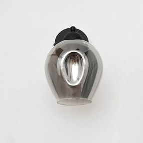 Fali lámpa LILI 1xE27/15W/230V fekete/szürke