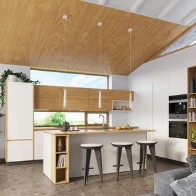 Sollux SL.1397 - Csillár zsinóron PRYSM 1xG9/8W/230V fehér