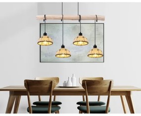 Globo 15442-4H - Csillár zsinóron REX 4xE27/60W/230V