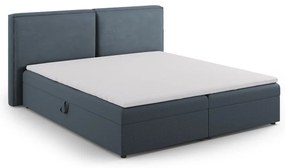 Kék ágyneműtartós boxspring ágy 160x200 cm Arendal – Cosmopolitan Design