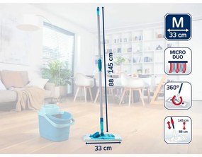 Leifheit Mopp PowerClean M micro duo teleszkóposrúddal