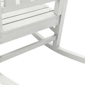 Kerti Hintaszék Fehér 70x92x108 cm HDPE