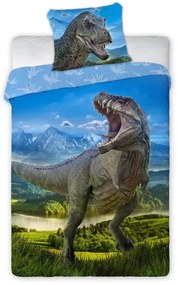 Pamut lepedők Deluxe 3D Dinoszaurusz T-Rex 200x140cm+90x70cm Faro