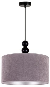 Duolla - Csillár zsinóron LYON 1xE27/15W/230V átm. 40 cm szürke