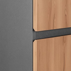 Vario Forte 35 függesztett oldal szekrény antracit-tölgy