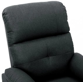 sötétszürke szövet dönthető fotel