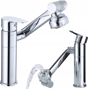 Mosdó Csaptelep Krómozott Modern Design 360°-BAN Elforgatható Kifolyócsővel