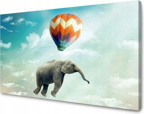 Vászonkép Absztrakt Repülő elefánt Művészet 50x40 cm