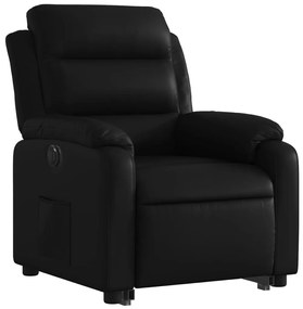 Elektromos fekete műbőr dönthető állófotel