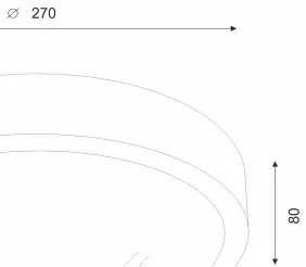 Brilagi - LED mennyezeti lámpa CARVALHO SLIM 1xE27/60W/230V dió 27 cm