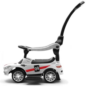 Baby Mix Racer gyerek futóbicikli hanggal és vezetőruddal, fehér