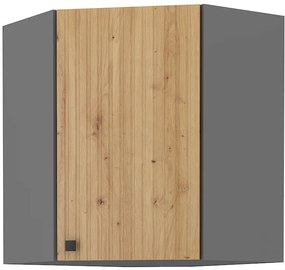Sarok felső konyhaszekrény Avantoe 58x58 GN-72 1F (artisan tölgy + antracit). 1049622