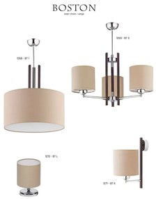 JUPITER 1271-BTK - BOSTON fali lámpa 1xE27/60W