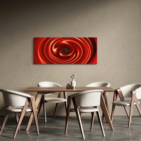 Absztrakt kép - piros spirál (120x50 cm)