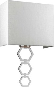 Elstead glamour modern fali lámpa ria bézs króm elsria-medium-pc