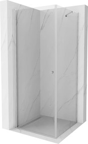 Mexen Pretoria Zuhanykabin nyíló ajtóval   70 x 70 cm,  átlátszó üveg, króm - 852-070-070-01-00 Három oldalu zuhanykabin