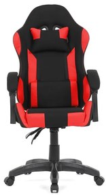 Fekete Szövet Gamer Szék, Szinkron Mechanikával. KA-R209 RED