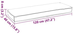 Raklap párna készlet 2 pcs Bézs 120 x 40 x 8 cm Oxford szövet
