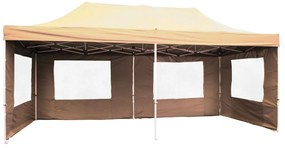 GARTHEN Kerti sátor összecsukható PROFI 3 x 6 m krém