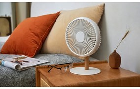 Krémszínű asztali lámpa ventilátorral, távirányítóval (magasság 26 cm) Beyond – Gingko