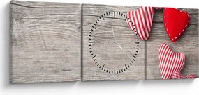 Kép - szív (órával) (90x30 cm)