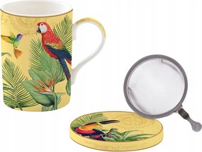 Porcelán teásbögre ajándék fedő