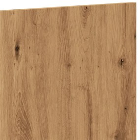 kézműves tölgy színű szerelt fa ágyfejtámla 160x1,5x80 cm