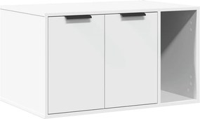 vidaXL fehér szerelt fa macskaalomdoboz 80 x 50 x 45 cm