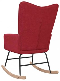 vidaXL bordó szövet hintaszék