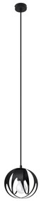 Sollux SL.1087 - Csillár zsinóron TULOS 1xE27/60W/230V fekete