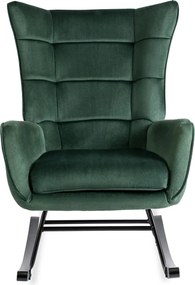 Hintafotel zöld bársony kárpittal – JACKSON