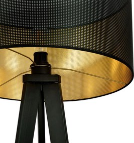 Emibig modern skandináv állólámpa aston fekete arany emi1148/lp1