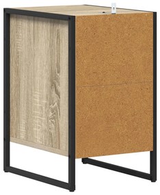 vidaXL Éjjeli asztal fiókkal 2 pcs Sonoma 39,5 x 30 x 50 cm Faanyag