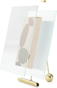 Aranyszínű üveg álló képkeret 19x23 cm Flute – Umbra