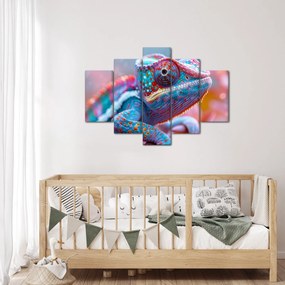 Kép - Színes kaméleon (150x105 cm)