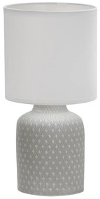Szürke asztali lámpa textil búrával (magasság 32 cm) Iner – Candellux Lighting