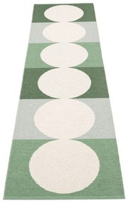 Zöld-krémszínű kültéri-beltéri futószőnyeg 70x280 cm Otto Herb – Pappelina