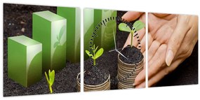 Kép - Növekedés (órával) (90x30 cm)