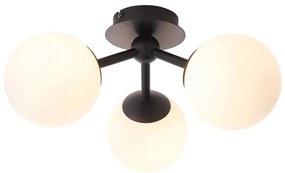 Endon 93489 - Fürdőszobai felületre szerelhető FRIO mennyezeti lámpa 3xG9/3W/230V IP44 fekete